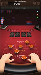 Baccarat Deluxe · คู่มือโต๊ะเดิมพันและระบบสถิติใน Baccarat Deluxe
